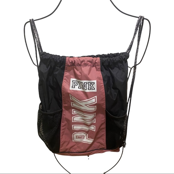 Pink Victoria’s Secret Drawstring Backpack